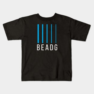 Bass Player Gift - BEADG 5 String - Cyan Kids T-Shirt